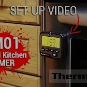 ThermoPro TM01 Digital Kitchen Timer Setup Video