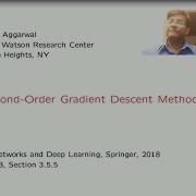 3 5 Second Order Optimization In Neural Networks