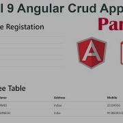 Laravel 9 Angular Crud Application Part 1