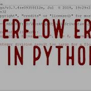Overflow Error And Runtime Error In Python Solution In Hindi On Division