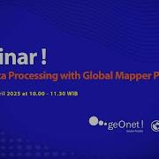 Geonet Webinar LiDAR Data Processing With Global Mapper Pro V 26 1