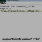 Message Box VB6