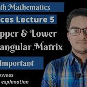 Upper Triangular Matrix Lower Triangular Matrix Type Of Matrix Class 12 SHAD TUTORIAL