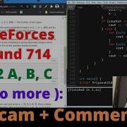 Codeforces Round 714 Div2 Быстрое решение A B C но без D FaceCam комментарии