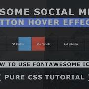 CSS Reverse Direction Hover Effects Awesowe Social Media Button Hover Animation CSS Hover Effect