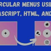 Animated Circular Menus Navigation Using JavaScript HTML And CSS NSCODE