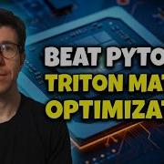 How To Beat PyTorch Writing A Fast MatMul Kernel In Triton Tensor Cores L2 Caching Auto Tuning