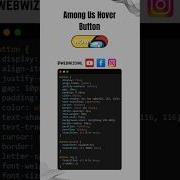 Among Us Hover Button Using CSS Shorts Csscoding Css Hoverbutton Cssbutton Cssanimation Uiux