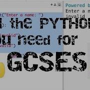 GCSE Computer Science Python Everything You Need