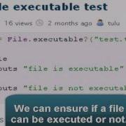 Ruby File Executable Test