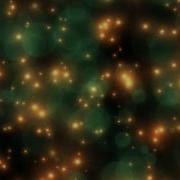 4K 10 00min Romantic Orange Green Ambient Slow Dance Stars Flying Up 2160 Motion Background AA VFX