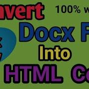 Covert Docx File Into HTML Code In Phone ConvertWrittenContentinHTMLcodeinfewSecond