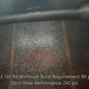 Ebco Burst Pressure Testing