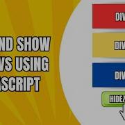 Hide And Show Multiple Div Using JavaScript JavaScript Hide And Show OnClick