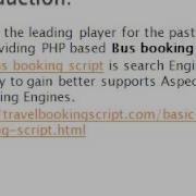 Bus Booking Script PHP Bus Booking Script