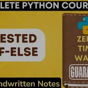 Python Nested If Else And Multiple Conditions With Handwritten Notes In Hindi Python Tutorial 29