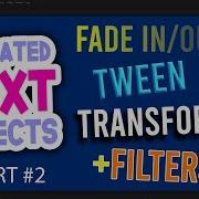 How To Fade In Out Transform Add Filters To Text In Adobe Animate CC Text Tool Animation