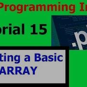 Programming In PHP Tutorial 15 Creating A Basic Array