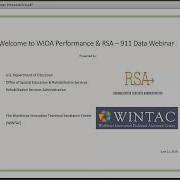 WIOA Performance RSA 911 Data Webinar