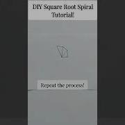DIY Square Root Spiral Tutorial Shorts