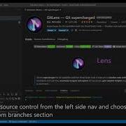 View Changes On A Branch Using GitLens Extension