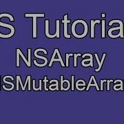 IOS Tutorial Part 7 NSArray NSMutableArray
