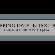 How To Enter Text On Text Box Using Selenium