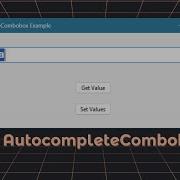 A Read Write AutoComplete Combobox