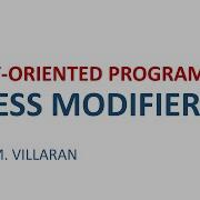 Lecture 16 Access Modifiers