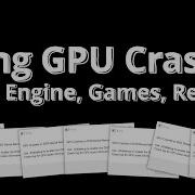 Устранение сбоев графического процессора в Unreal Engine играх и Redshift