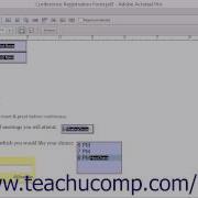 Creating Buttons Adobe Acrobat XI Training Tutorial Course