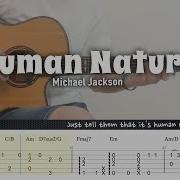 Human Nature Michael Jackson Fingerstyle Guitar TAB Chords Lyrics
