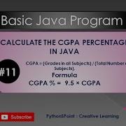 11 CGPA To Percentage In Java