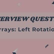 Arrays Left Rotation HackerRank Solution