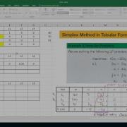 Simplex Method Pivoting In Excel