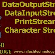 Java DataOutputStream DataInputStream PrintStream Character Stream
