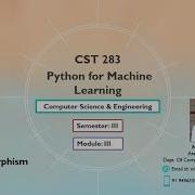 KTU CS283 Python For Machine Learning