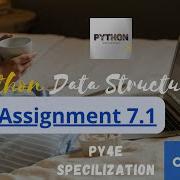 PYTHON DATA STRUCTURES Assignment 7 1 Coursera