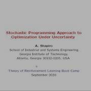 Stochastic Programming Approach To Optimization Under Uncertainty Part 1
