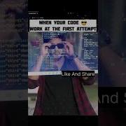 When Your Code Works At The First Attempt Shorts Coding Htmlcss Python