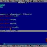 How Create Marksheet In Turbo C Turbo C Main Marsheet Kaise Banaein