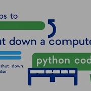 HOW TO SHUTDOWN YOUR COMPUTER WITH PYTHON