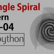 Triangle Spiral Pattern Using Turtle Graphic In Python Part 04