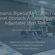 Dynamic Bipedal MPC With Foot Level Obstacle Avoidance And Adjustable Step Timing ICRA 2025