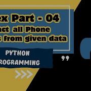 RegEx Part 04 To Extract All Phone Number From The Given Data Using Regular Expression In Python