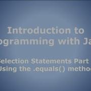 Selection Statements Part 5