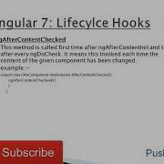Angular 7 NgAfterContentInit And NgAfterContentChecked Lifecycle Hook
