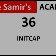 Character Manipulation Using INITCAP