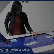Interactive Tangible Table With Object Recognition Display TAKELEAP