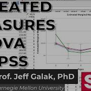 Повторные измерения дисперсионного анализа в учебном пособии SPSS видеоурок SPSS 23 GLM